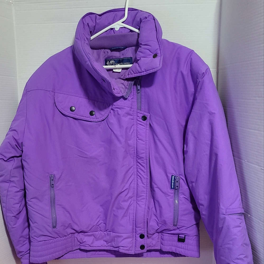 Sportcaster Women's Size XL Lavender Down Filled Parka Winter Paradise Ready